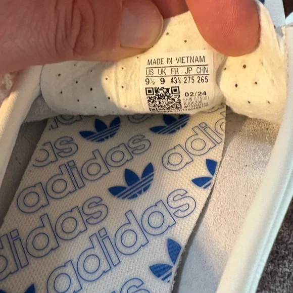 Adidas Men’s size 9.5 Spezial 3 Stripe shoes Leather Blue/White New WO Tags! - Picture 9 of 10